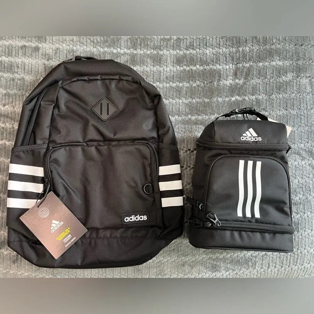 Classic 3-Stripes 5 Backpack and Excel 2 Lunch Bag Set